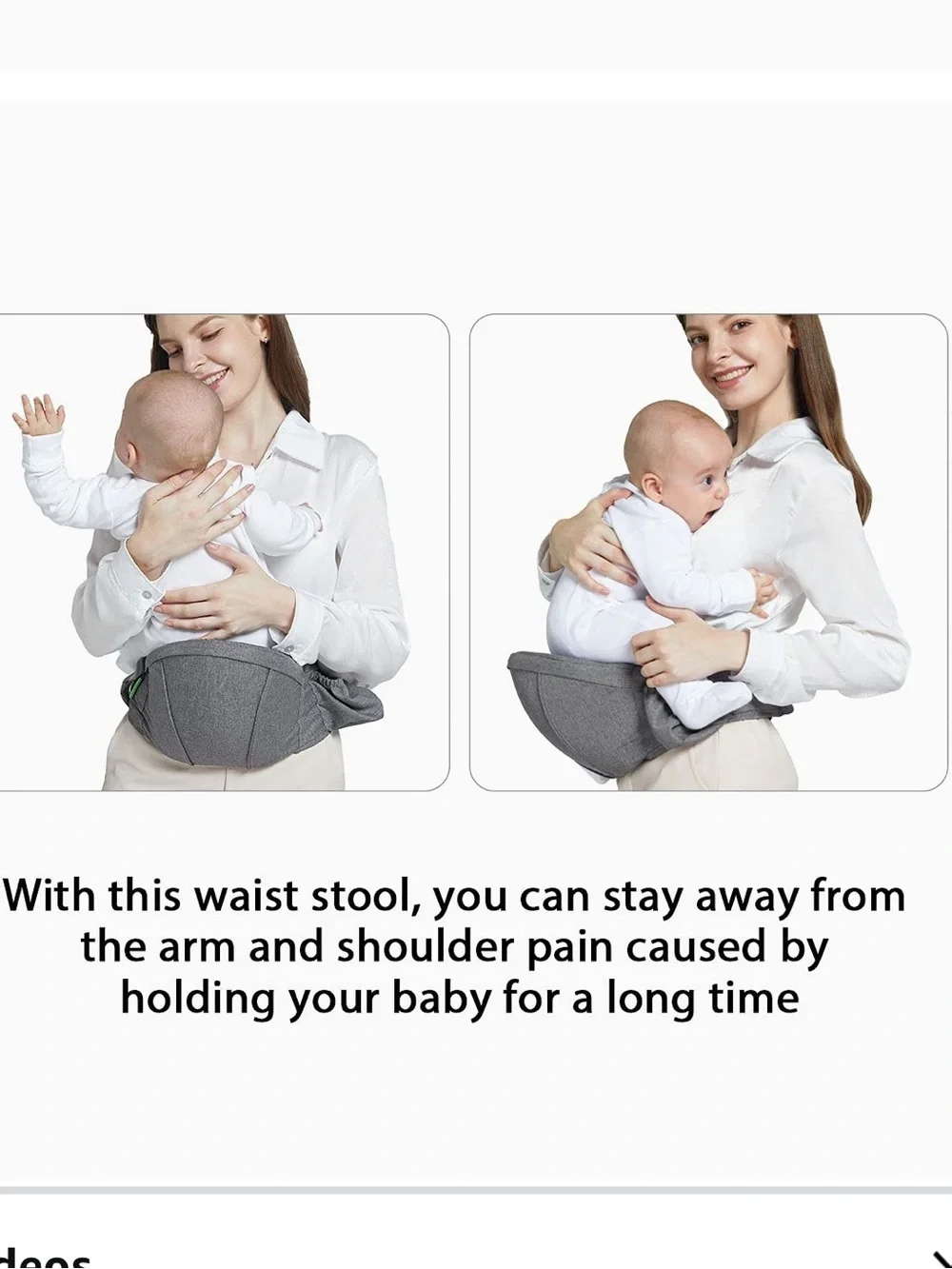 CHICCO Baby Hip Seat Carrier Chair – Grey